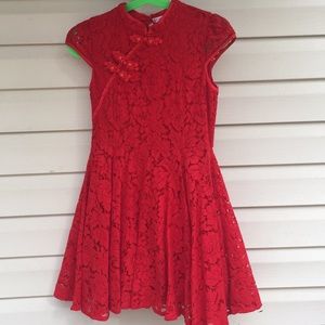 Chinese style red dress